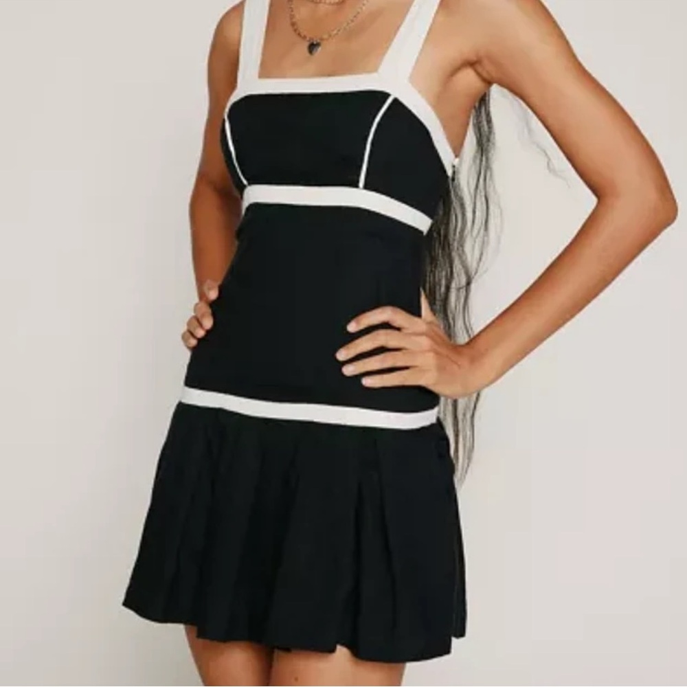Urban Outfitters- Kimchi Blue Black Mini Dress with Wide Straps